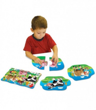 Set Primele Mele 4 Puzzle-Uri Ferma