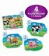 Set Primele Mele 4 Puzzle-Uri Ferma