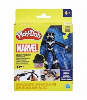 Play-doh Marvel Figurina Flexibila Cu Accesorii Black Panther 10cm