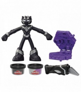 Play-doh Marvel Figurina Flexibila Cu Accesorii Black Panther 10cm