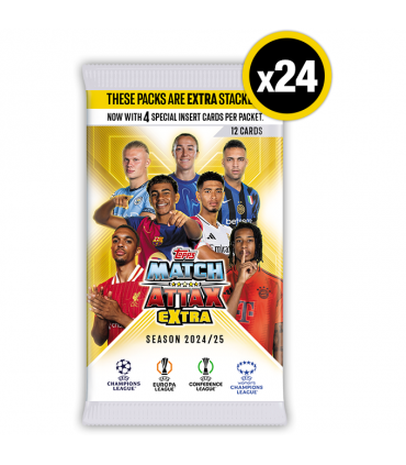 Cutie 24 pachete cartonase - Match Attax Extra 2025 - Full Box