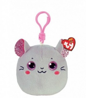 Plus Breloc Ty Squishy Beanies – Soricel Catnip, 8.5 cm