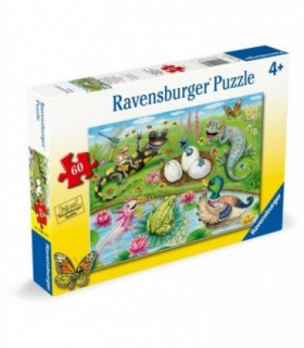 Puzzle Puiuti Care Ies din Oua, 60 Piese - Design Nou