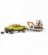 RAM 2500 cu Remorca si Mini Excavator