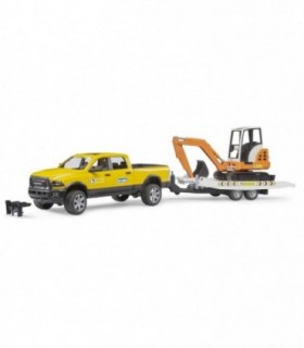 RAM 2500 cu Remorca si Mini Excavator
