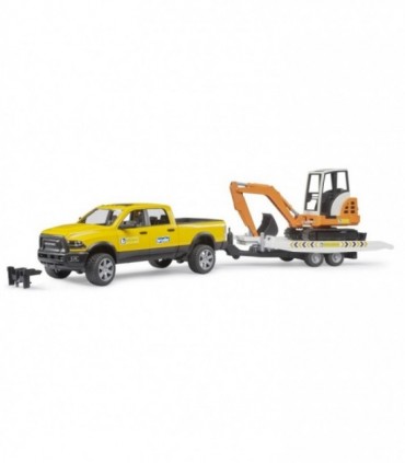 RAM 2500 cu Remorca si Mini Excavator