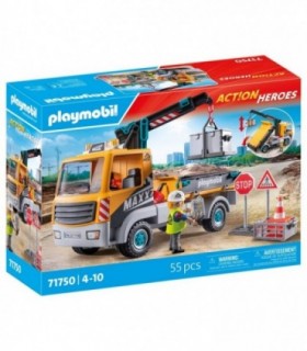 Camion de Constructii cu Macara