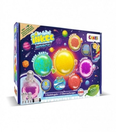 Set 5 Bile De Baie Inkee Sistemul Solar Cu 3 Surprize