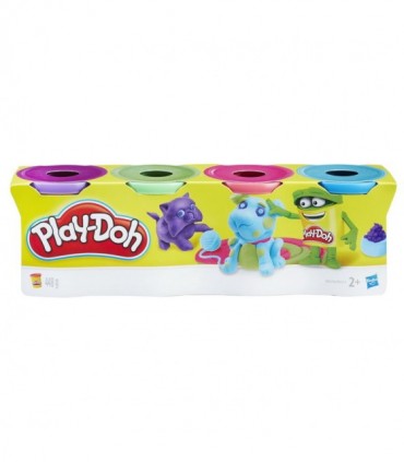Pachet 4 Cutii Play-Doh, Diverse Culori