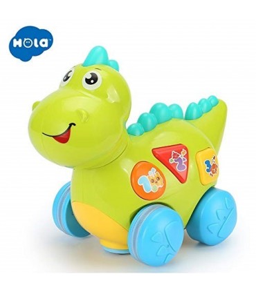 Baby Dinozaurul Interactiv Cu Miscari Melodii Si Lumini Hola Toys 6105