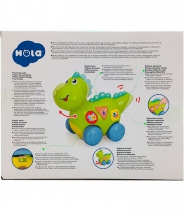 Baby Dinozaurul Interactiv Cu Miscari Melodii Si Lumini Hola Toys 6105