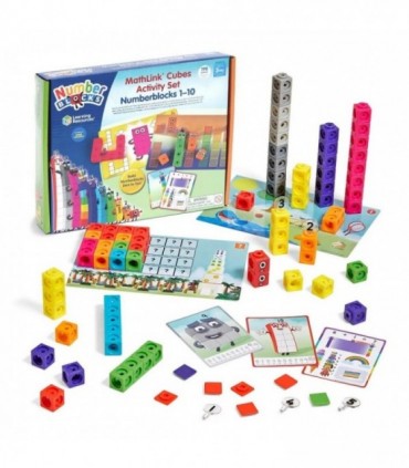 MathLink®Cubes Numberblocks in engleza Set de activitati de la 1 - 10