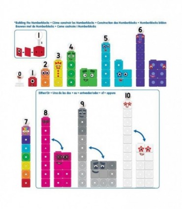 MathLink®Cubes Numberblocks in engleza Set de activitati de la 1 - 10