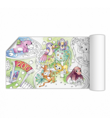 Poster de colorat - La Zoo