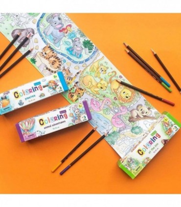 Poster de colorat - La Zoo