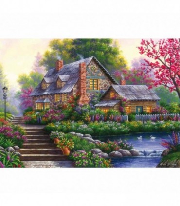 Puzzle Cabana Romantica, 1000 Piese Design Nou