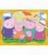 Puzzle Peppa Pig 4 in 1, 12/16/20/24 Piese