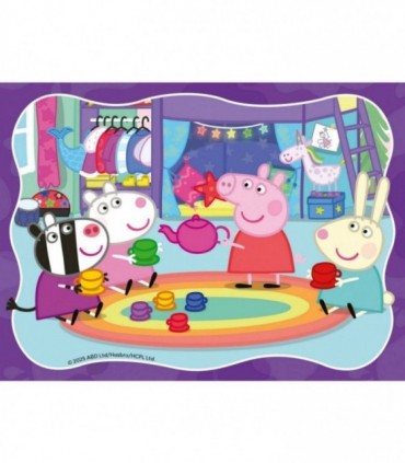 Puzzle Peppa Pig 4 in 1, 12/16/20/24 Piese