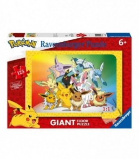 Puzzle Mare de Podea - Pokemon, 125 Piese