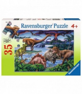 Puzzle Locul de Joaca al Dinozaurilor, 35 Piese
