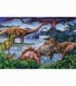 Puzzle Locul de Joaca al Dinozaurilor, 35 Piese